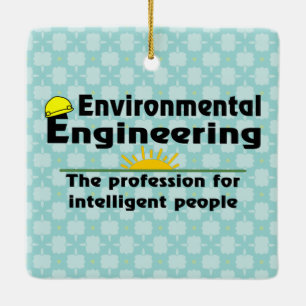 Environmental Engineering Genius Ceramic Ornament