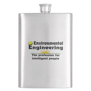 Environmental Engineering Genius Hip Flask