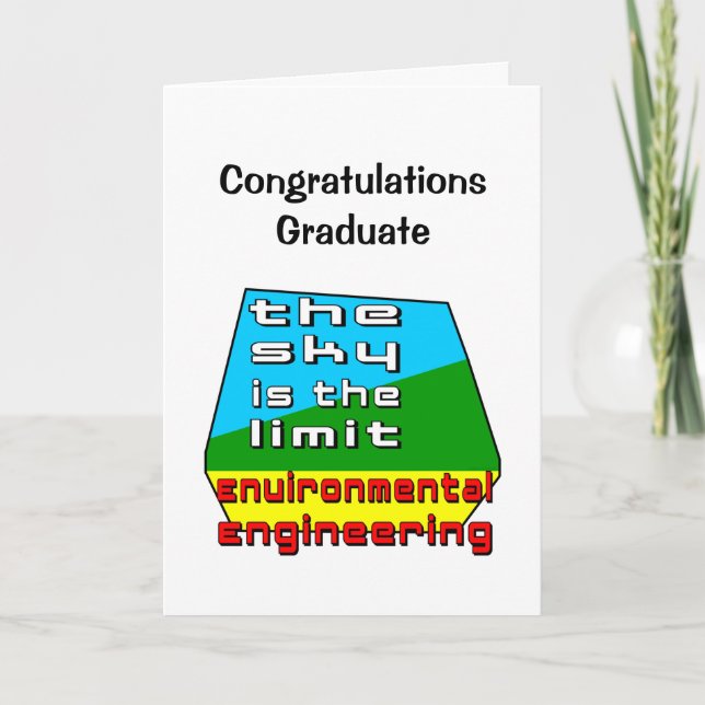 Environmental Engineering Limit  Graduation Card (Front)