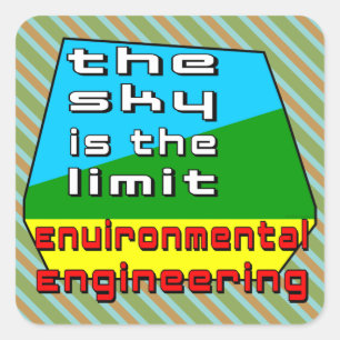 Environmental Engineering Limit Square Sticker