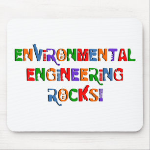 Environmental Engineering Rocks Text Mouse Mat