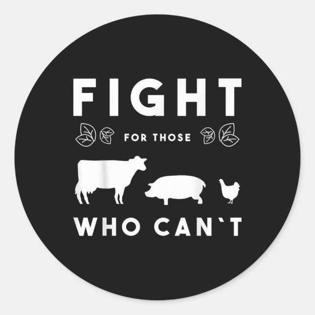 Environmental Protection, Animal Protection, Anima Classic Round Sticker (Front)