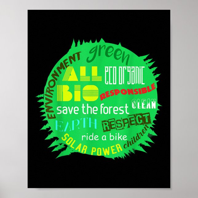 Environmental Protection Around The World Forest L Poster (Front)