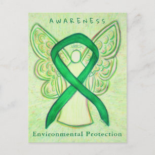 Environmental Protection Awareness Ribbon Cards