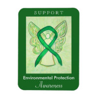 Environmental Protection Awareness Ribbon Magnet