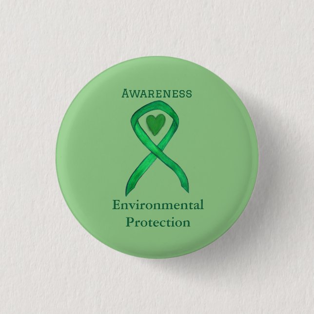 Environmental Protection Awareness Ribbon Pins (Front)