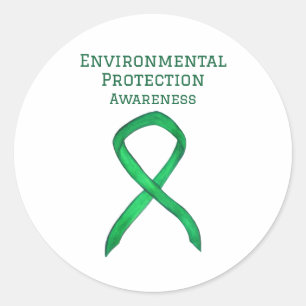 Environmental Protection Awareness Ribbon Stickers