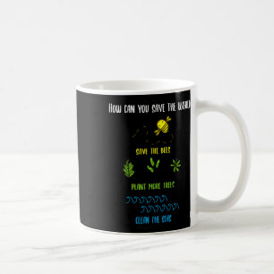 Environmental Protection Bees Plants Trees Lake En Coffee Mug
