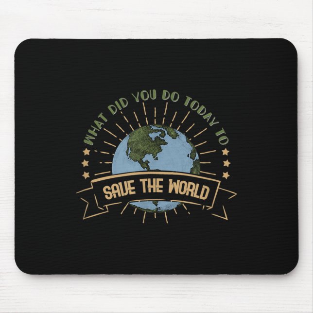 Environmental Protection - Climate Change Awarenes Mouse Mat (Front)