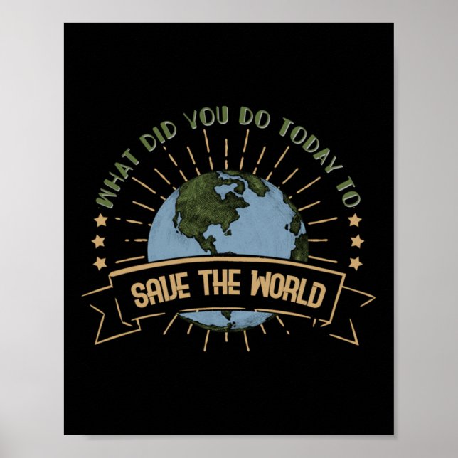Environmental Protection - Climate Change Awarenes Poster (Front)