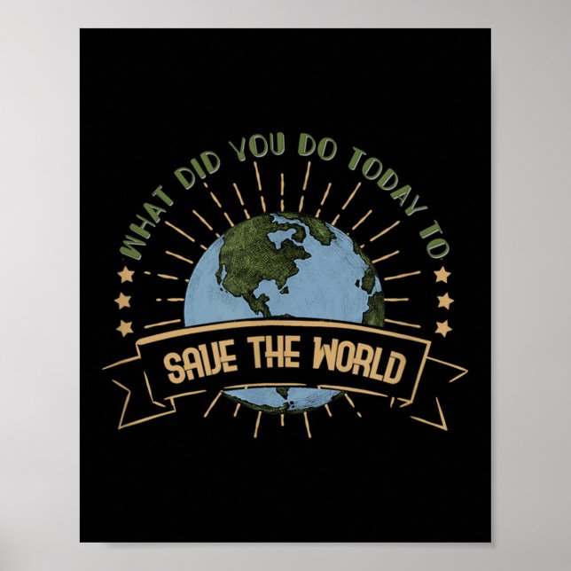 Environmental Protection - Climate Change Awarenes Poster (Front)