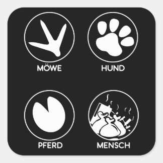 Environmental protection Climate protection dog Square Sticker