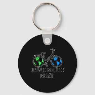 Environmental Protection Device, Funny Bicycle Gif Key Ring