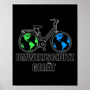 Environmental Protection Device, Funny Bicycle Gif Poster