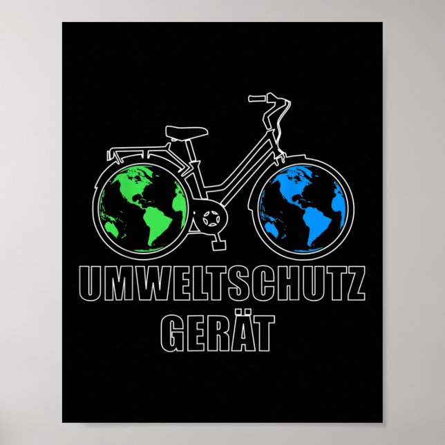 Environmental Protection Device, Funny Bicycle Gif Poster (Front)
