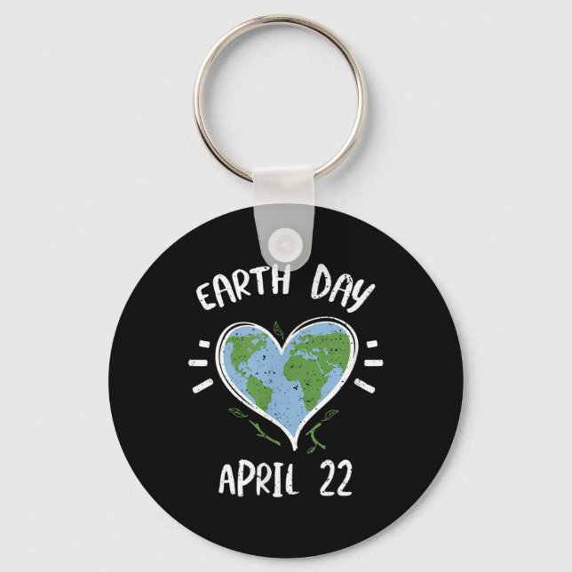 Environmental Protection_ Earth Day April 22 - Ear Key Ring (Front)