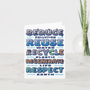 Environmental Protection, Environmentalism, Reduce Card