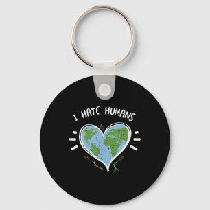 Environmental Protection_ I Hate Humans - Earth Da Key Ring