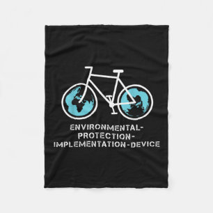 Environmental Protection Implementation Device Shi Fleece Blanket