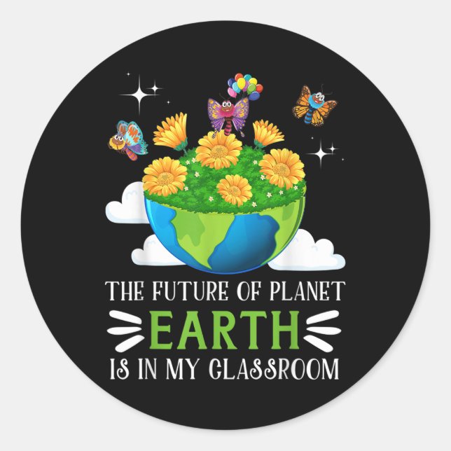 Environmental Protection In The Future Of Planet  Classic Round Sticker (Front)