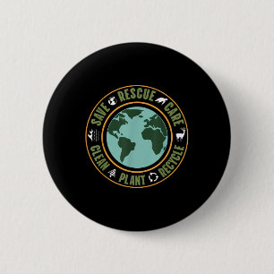 Environmental Protection, Nature Conservation, Oce 6 Cm Round Badge