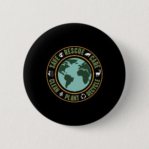 Environmental Protection, Nature Conservation, Oce 6 Cm Round Badge