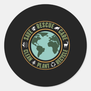 Environmental Protection, Nature Conservation, Oce Classic Round Sticker
