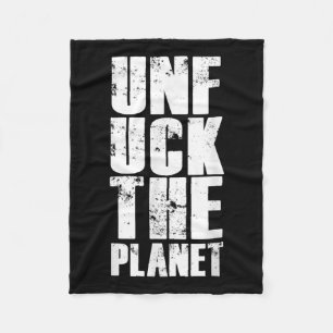 Environmental Protection Nature Planet Environment Fleece Blanket