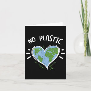 Environmental Protection_ No Plastic - Earth Day Card