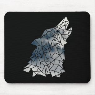Environmental Protection Owo Mountains - Wolf Silh Mouse Mat