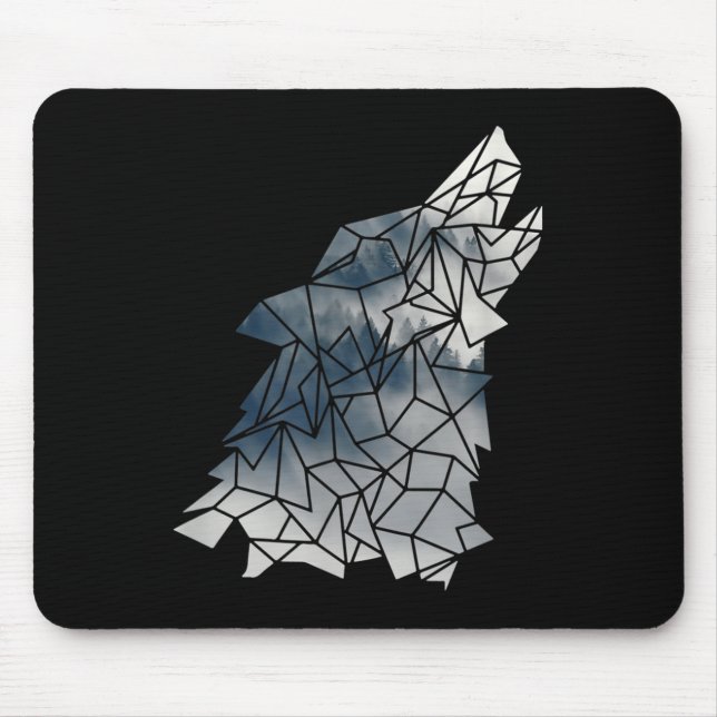 Environmental Protection Owo Mountains - Wolf Silh Mouse Mat (Front)