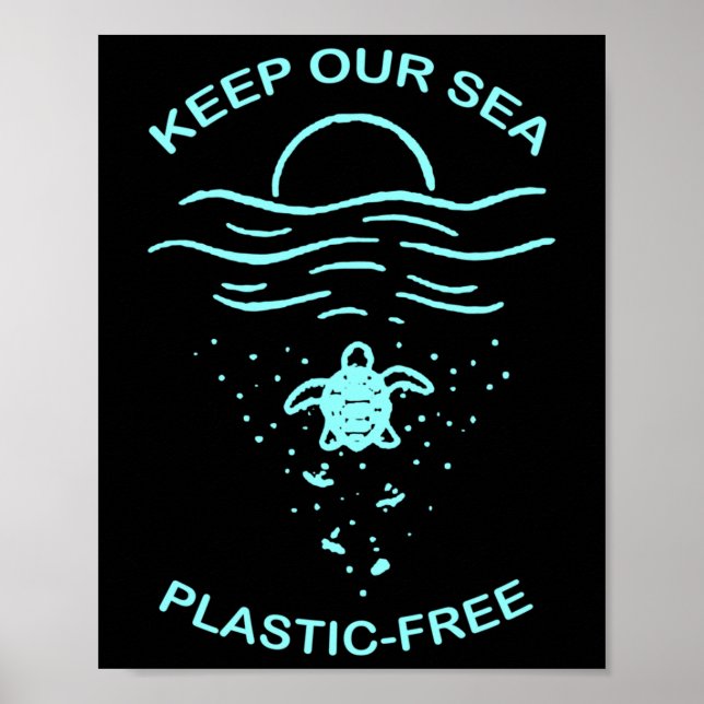 Environmental Protection Plastic Free Swea  Poster (Front)