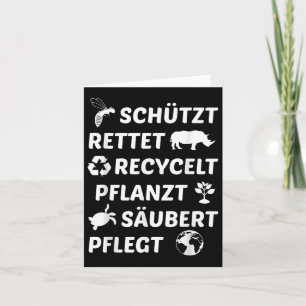 Environmental Protection Recycled Climate Protecti Card