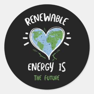 Environmental Protection_ Renewable Energy Is T... Classic Round Sticker