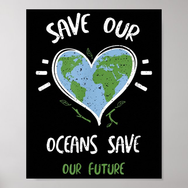 Environmental Protection_ Save Our Oceans Save...  Poster (Front)