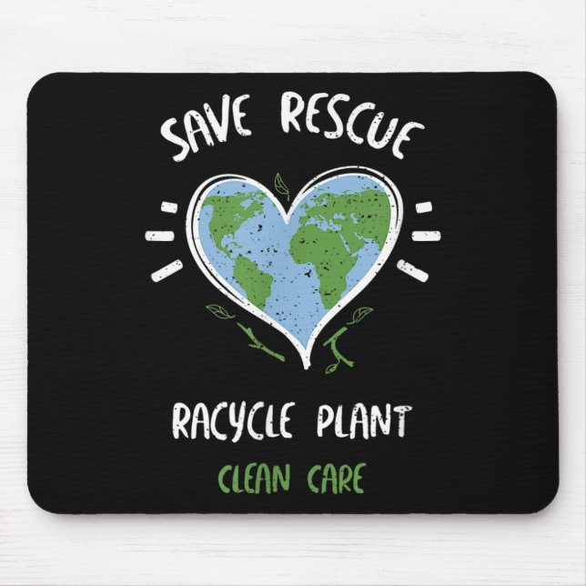 Environmental Protection_ Save Rescue Racycle P... Mouse Mat (Front)