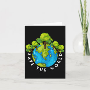 Environmental Protection Save The World Card