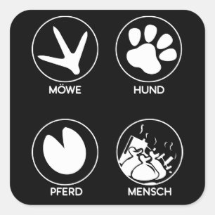 Environmental protection square sticker