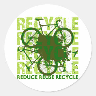 Environmental reCYCLE Classic Round Sticker