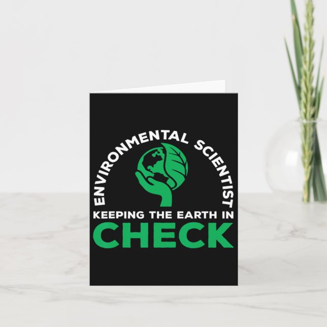 Environmental Scientist Quote Ecosystem Climate Ch Card (Front)