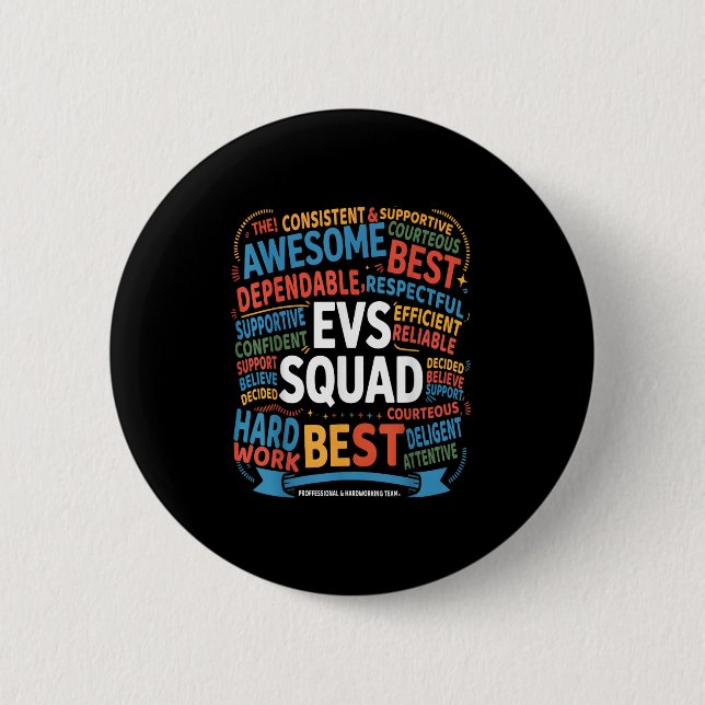 Environmental Services Squad Week Appreciation Fun 6 Cm Round Badge (Front)