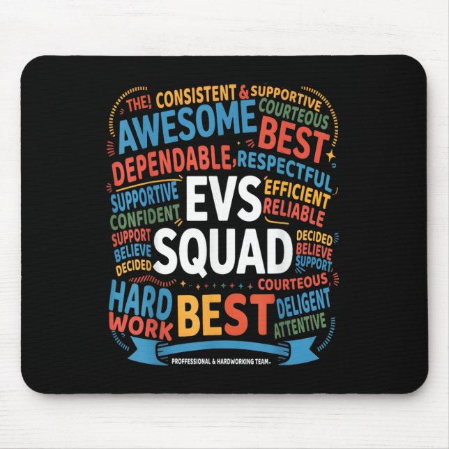 Environmental Services Squad Week Appreciation Fun Mouse Mat (Front)
