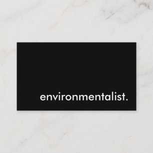 environmentalist. business card