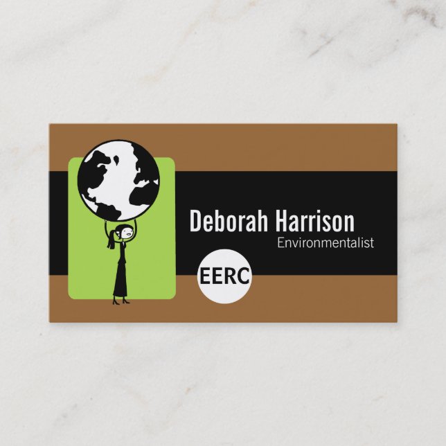 Environmentalist Business Cards (Front)