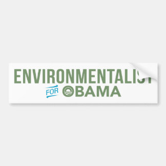 Environmentalist For Barack Obama Bumper Sticker