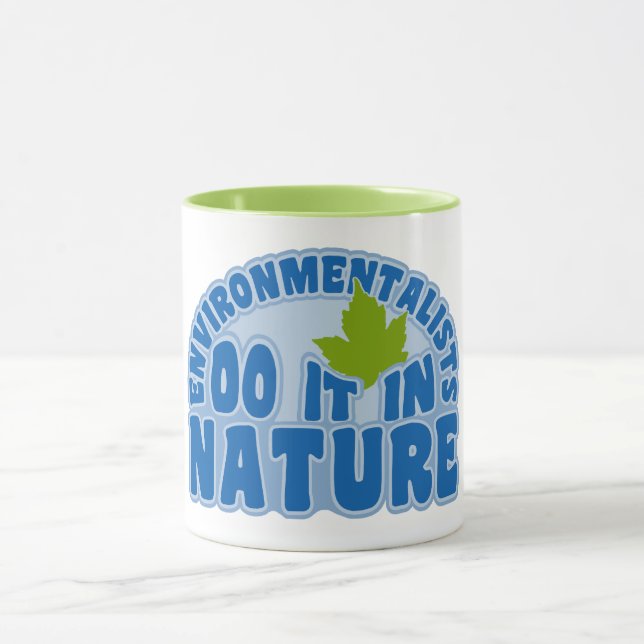 Environmentalist mugs - choose style & colour (Center)