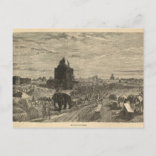 Environs of Delhi, 1857 Postcard
