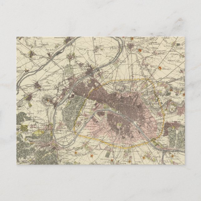 Environs Paris Postcard (Front)