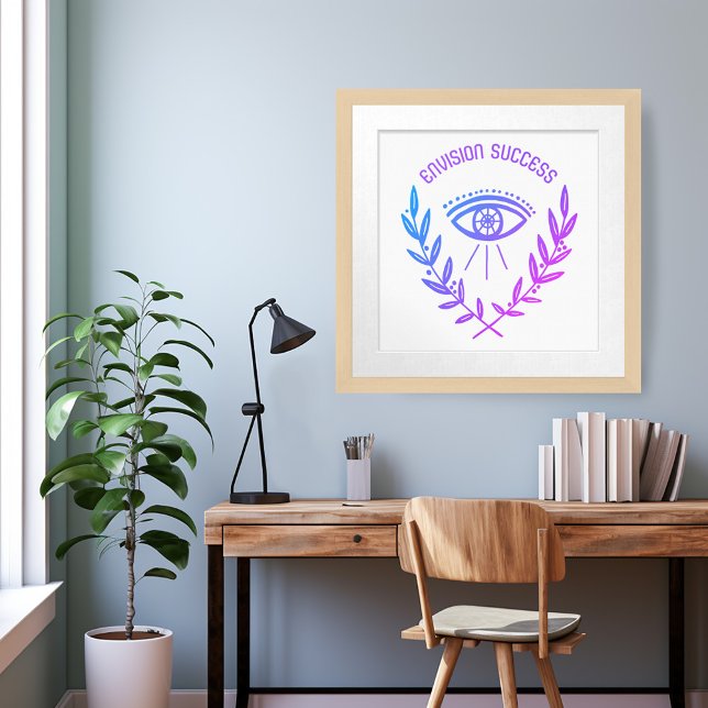 ENVISION SUCCESS Motivation Inspirational Boho Eye Poster (ENVISION SUCCESS Motivation Inspirational Boho Eye Poster
Custom Mystical Art)