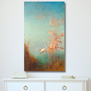 Envol De Flamants Roses, Étang De Vaccarès Canvas Print